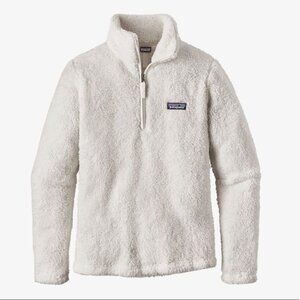 Patagonia Los Gatos 1/4 Zip in Dyno White Fleece Jacket Pullover Size M Medium